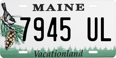 ME license plate 7945UL