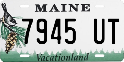 ME license plate 7945UT
