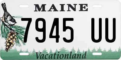 ME license plate 7945UU