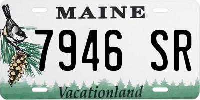 ME license plate 7946SR