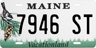 ME license plate 7946ST