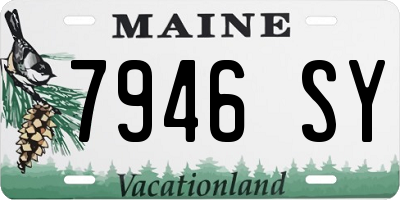 ME license plate 7946SY