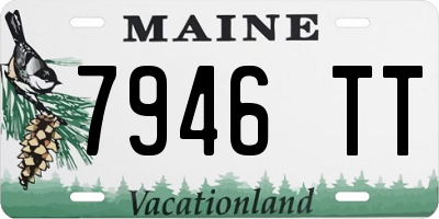 ME license plate 7946TT