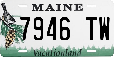 ME license plate 7946TW