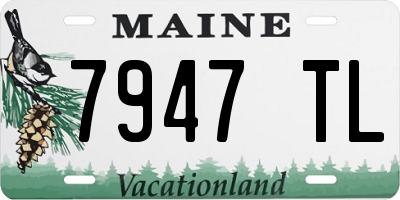 ME license plate 7947TL