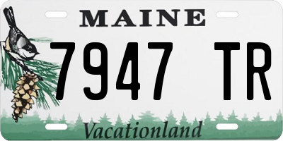 ME license plate 7947TR