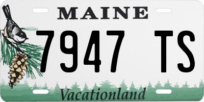 ME license plate 7947TS