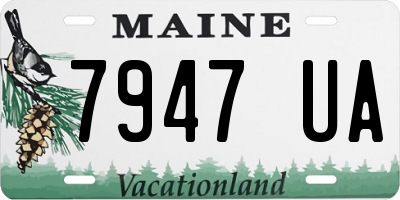 ME license plate 7947UA