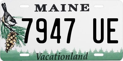ME license plate 7947UE
