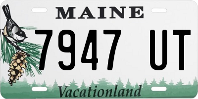 ME license plate 7947UT