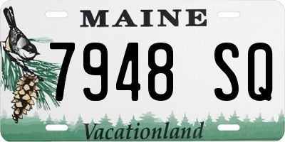 ME license plate 7948SQ