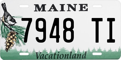 ME license plate 7948TI