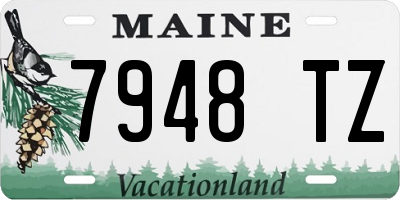 ME license plate 7948TZ