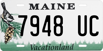 ME license plate 7948UC