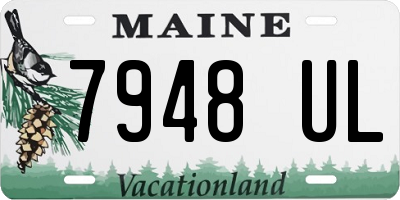 ME license plate 7948UL