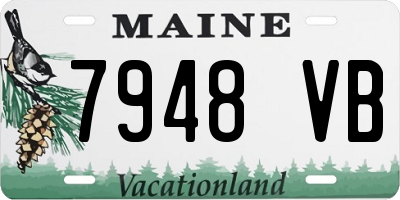 ME license plate 7948VB
