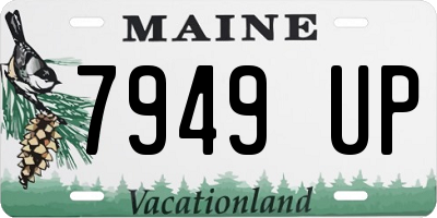 ME license plate 7949UP
