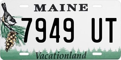 ME license plate 7949UT