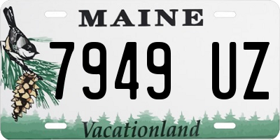 ME license plate 7949UZ