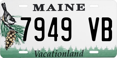 ME license plate 7949VB