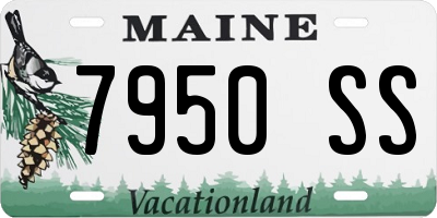 ME license plate 7950SS
