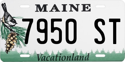 ME license plate 7950ST