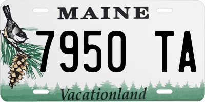 ME license plate 7950TA