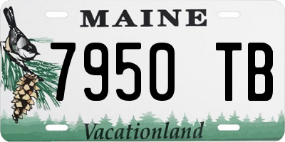 ME license plate 7950TB