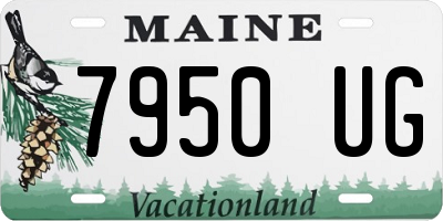 ME license plate 7950UG