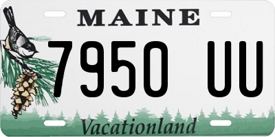 ME license plate 7950UU