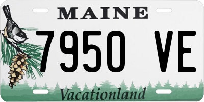 ME license plate 7950VE