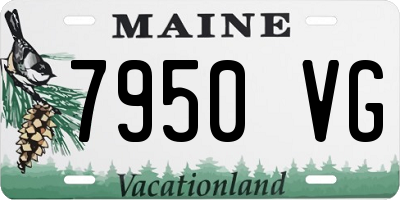 ME license plate 7950VG