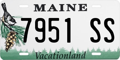 ME license plate 7951SS