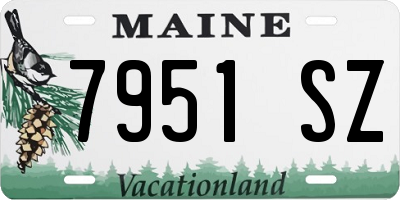 ME license plate 7951SZ