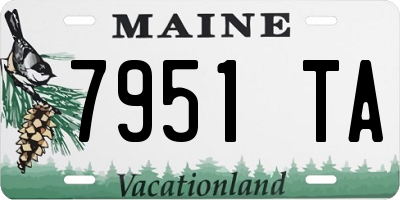 ME license plate 7951TA