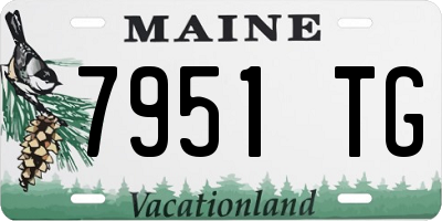 ME license plate 7951TG