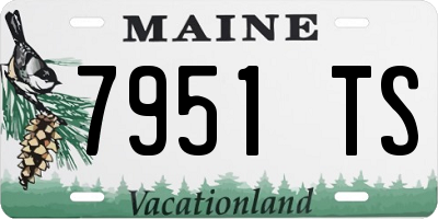 ME license plate 7951TS