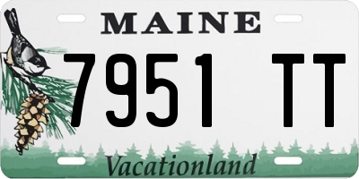 ME license plate 7951TT