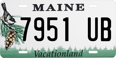 ME license plate 7951UB