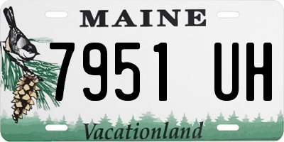 ME license plate 7951UH