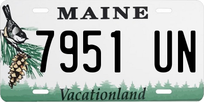 ME license plate 7951UN