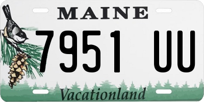 ME license plate 7951UU