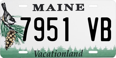ME license plate 7951VB
