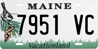 ME license plate 7951VC