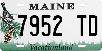 ME license plate 7952TD