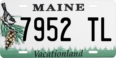 ME license plate 7952TL