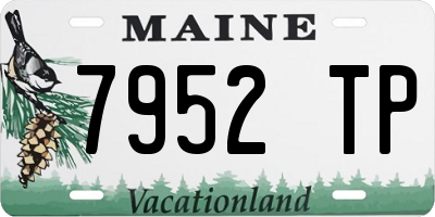 ME license plate 7952TP