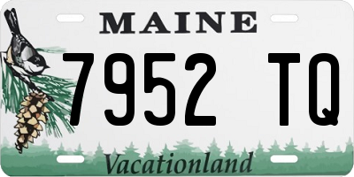 ME license plate 7952TQ