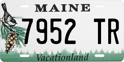 ME license plate 7952TR