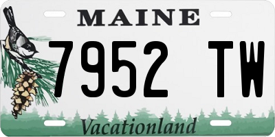 ME license plate 7952TW
